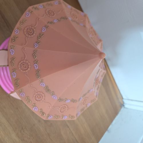 Disney Princess Vintage Carousel Night Light Pink Belle Cinderella Snow sleeping — image 4