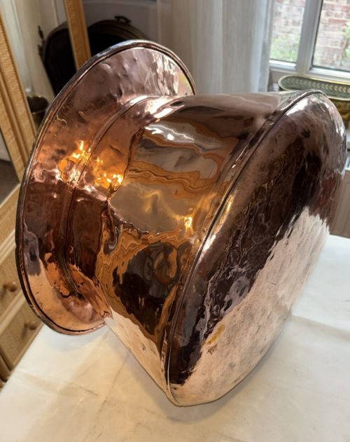 Incredible vintage solid Copper planter — image 1