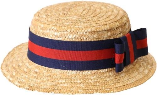 STRAW BOATER HAT 1920S ROWING BOAT BARBER SHOP FANCY DRESS COSTUME ACCESSORY LOT
