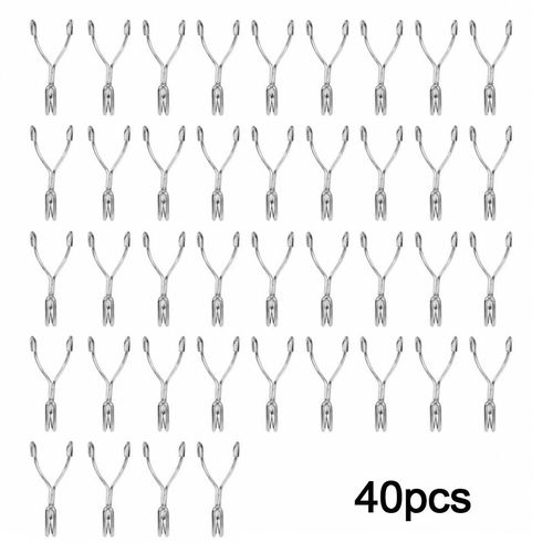 40 X Metal Pegboard Hooks Heavy Duty Small Hooks for Tool Hanging — image 2