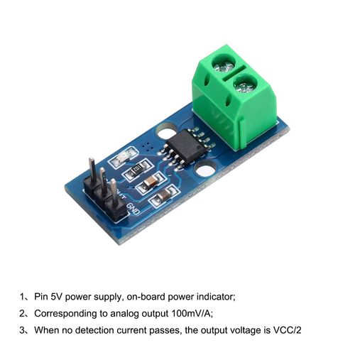2pcs ACS712 Current Sensor AC DC 30A Range Hall Current Measuring Module New — image 5