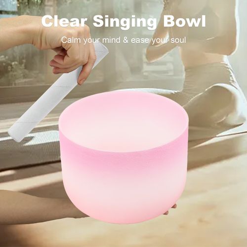 10" Crystal Singing Bowl C Chakra Healing Bowl with Mallet for Meditation — image 9