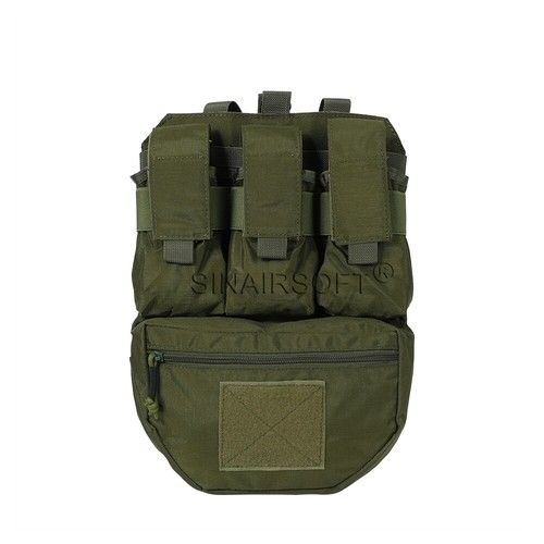 Tactical Assault Back Panel Bag MOLLE Ammo Plate Carrier Pouch For Hunting Vest