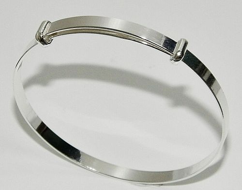 Sterling Silver Expanding Baby Bangle - Christening Gift - NEW - Gift Boxed — image 3