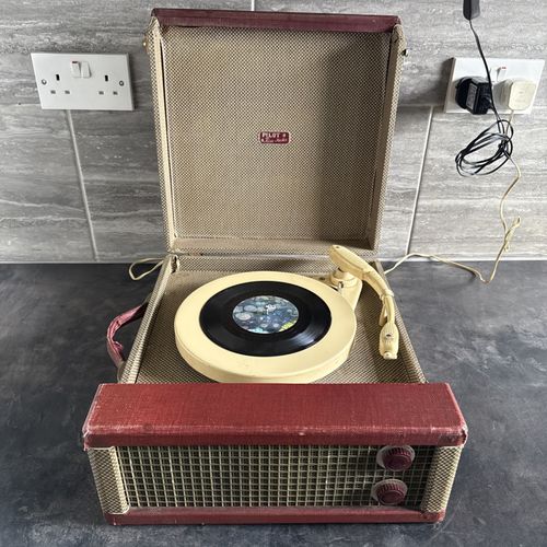 Vintage 1950s Pilot Music Master Vinyl Player Collaro Four Speed Changer — image 1