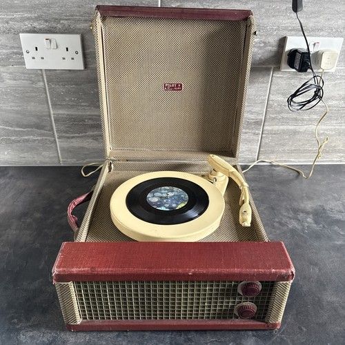 Vintage 1950s Pilot Music Master Vinyl Player Collaro Four Speed Changer