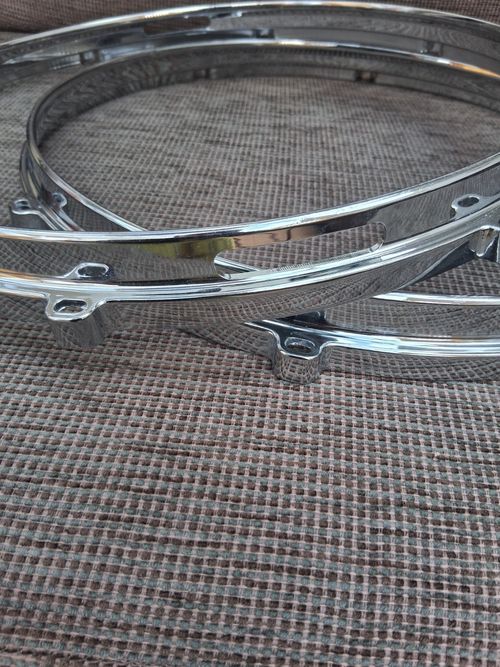 Premier 14" Die Cast  Snare Drum Hoops 8 Lug. — image 5