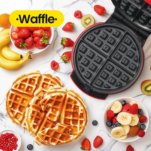 SUPERLEX 3-in-1 Waffle Omelette Doughnut Maker Multifunction Replaceable 6 Slice — image 3