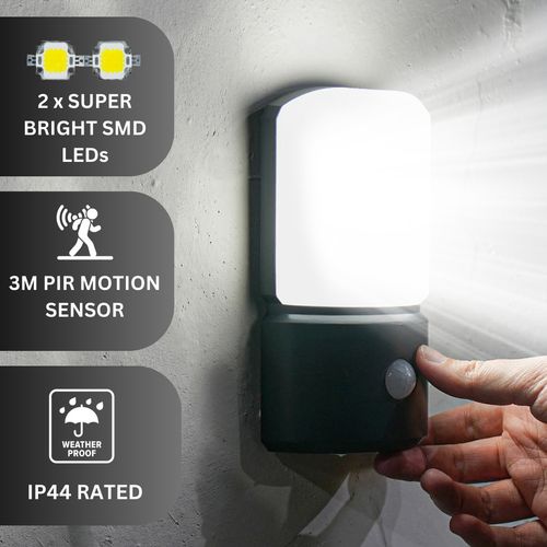 Battery LED Motion Sensor Security PIR Wall Light Outdoor House Lamp Garden — image 6