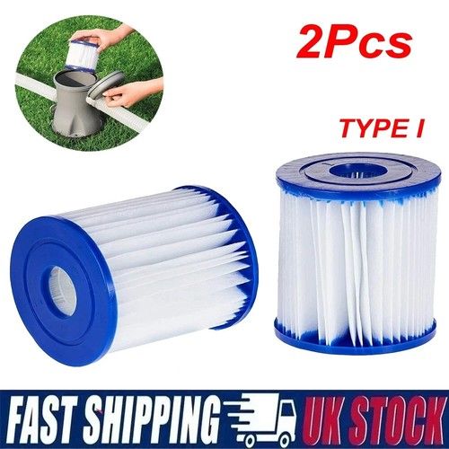 2x For Bestway 58093 Pool Filter Cartridge SIZE I for Swimming Pool PUMP TYPE 1
