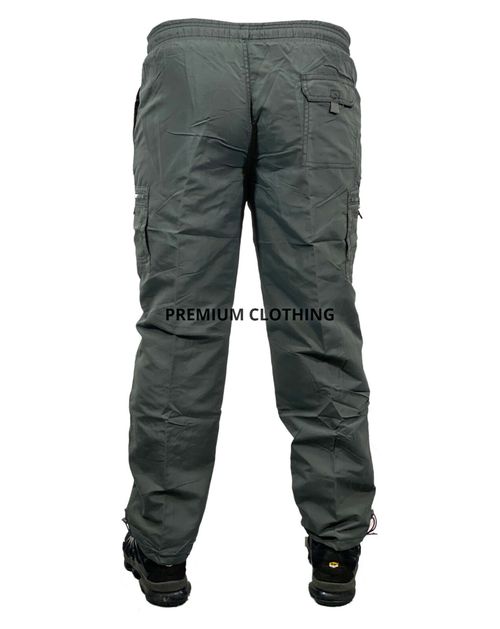 Mens Thermal Fleece LINED Elasticated TROUSERS Cargo Combat Work Pants Bottoms < — image 2