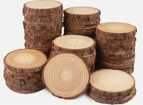 Wooden Slices Wood for CRAFTS SALE 3-8cm Log Discs Round Wedding Rustic Craft