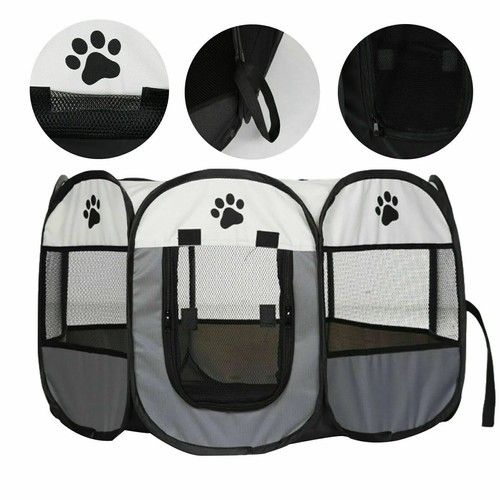 Soft Portable Foldable Fabric Dog Crate Cat Cage Pet Travel Puppy Play Pen Tent