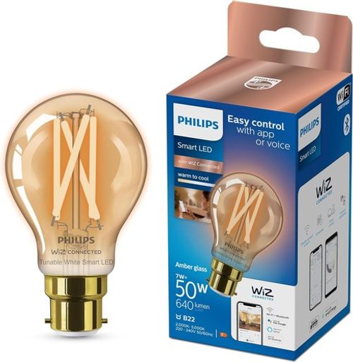 Philips B22 Vintage Smart LED Bulb 7W 640lm Tunable White Damaged Box