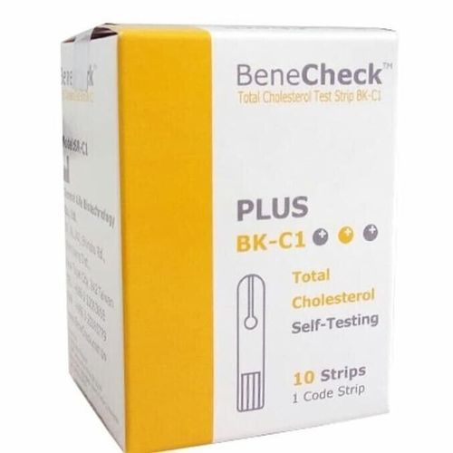 BENECHECK CHOLESTEROL Blood Test Strips - 1 Box @10pcs (EXP 04/2027) — image 1