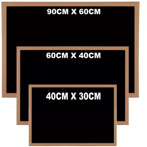Chalk Board Large Black Board Wooden Framed Small School Office Notice Board New