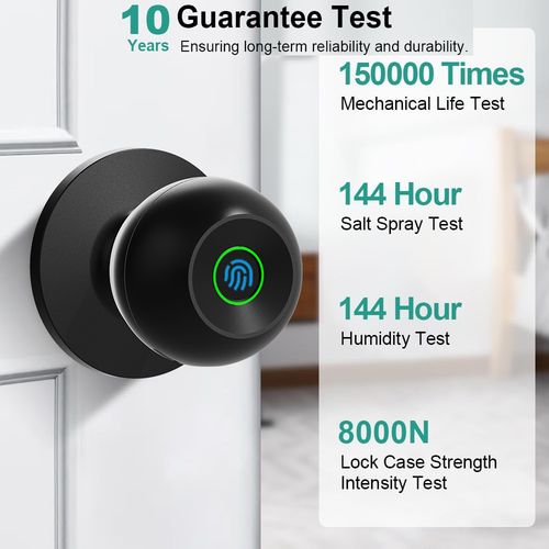 Fingerprint Door App Control Keyless Entry Door Lock For Home Bedroom Apartment — image 4