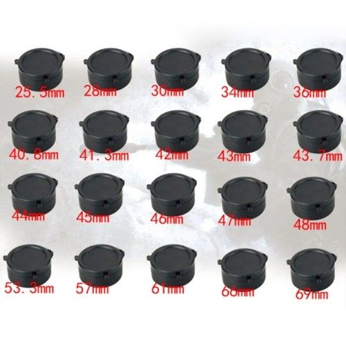 Rifle Scope Quick Flip Spring Up Open Lens Cover Protect Cap 30-66mm Caliber