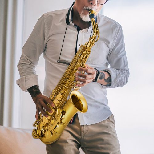SONICAKE Gold Eb Alto Saxophone Complete Set Beginner Saxophone Full Kits UK — image 7