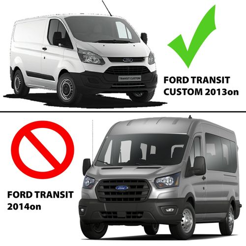 FORD TRANSIT CUSTOM 2013 on  BLACK DIAMOND POLYESTER TAILORED VAN SEAT COVERS — image 2