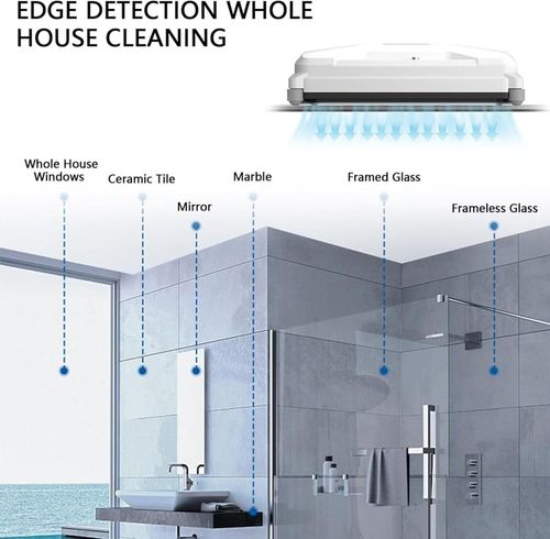 3000Pa Automatic Window Cleaner Robot Dual Sprayer Remote Control Safety Cable — image 9