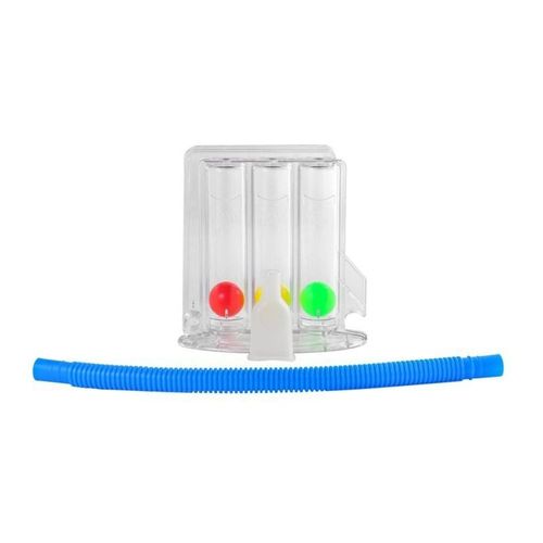 Lung Capacity Exerciser 3 Balls Incentive Spirometer Breathing Trainer Device — image 6