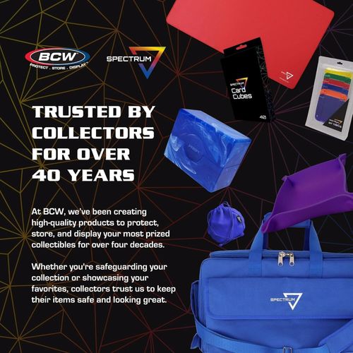 BCW Black Trading Card Spectrum Backpack Holds 7–9 Deck Deck boxes Playmat Strap — image 4