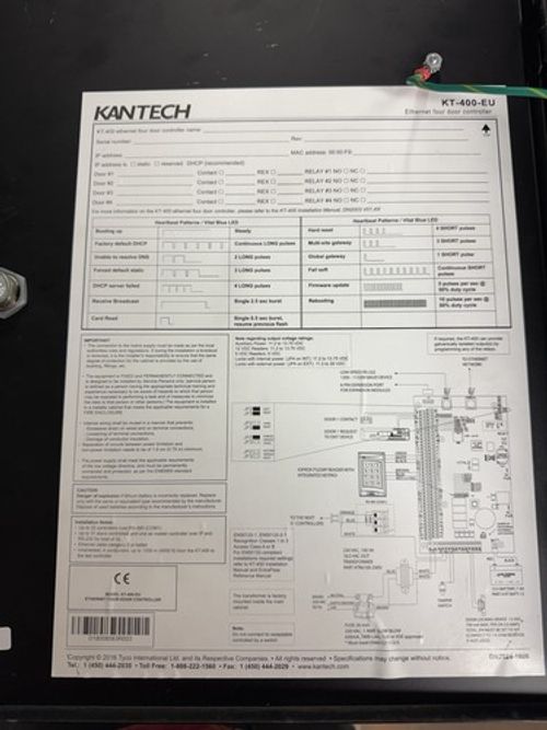 KANTECH Four Door Network Controller KT-400