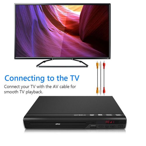 Multi Function DVD Player TV All Region Free Mini DVD Play USB & Remotes Control — image 5