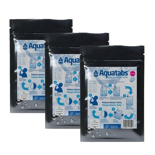 Water Purification Tablets NaDCC 167 MG x 50, 1 Treatment Tablet = 20 - 25 litre