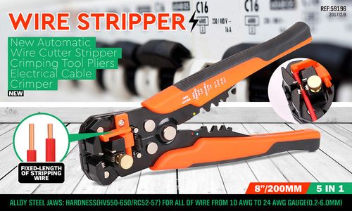 Professional Automatic Wire Striper Cutter Stripper Crimper Pliers Terminal Tool — image 4