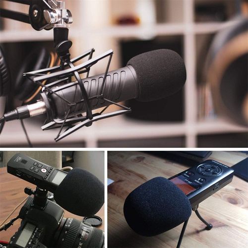 6pcs Foam Microphone Cover Pack Handheld Mic Windscreen Sponge Cap Shield — image 2