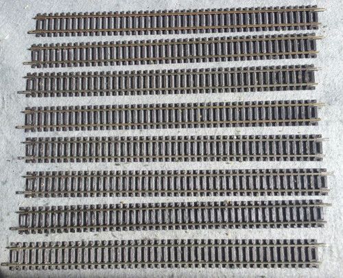 Peco Nickel Silver 00 Gauge Track ST-201 Double Straight x 8 (Hornby R601 equiv)