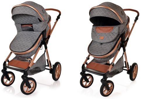 3 in 1 Pram Newborn Baby Buggy Set Travel System with Car Seat Folding Pushchair — image 6