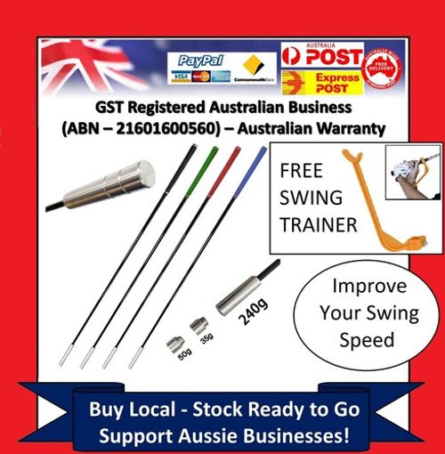 Golf Swing Speed Distance Training Stick Trainer Adjust Portable 240-325g Tempo 