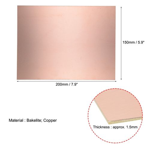 5pcs 200x150mm Single-Sided Copper Clad Laminate PCB Circuit Board — image 3