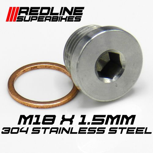 M18 x 1.5mm Oxygen o2 Lambda Sensor blanking Plug Cap Stainless Steel — image 1
