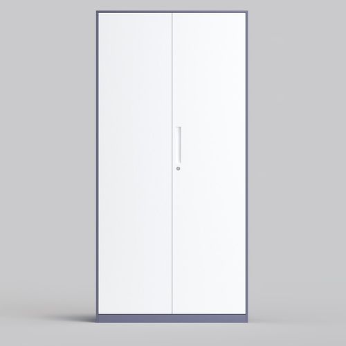 Filing Cabinet Storage Unit 2 Doors 5 Compartments Adjustable Shelf — image 3