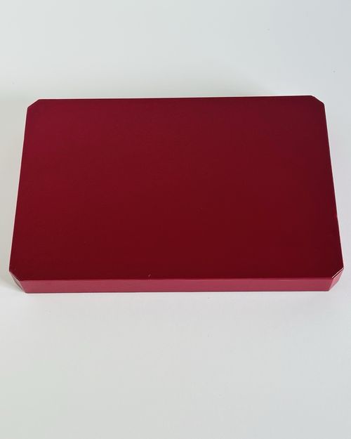 Cartier Red Jewellery Presentation Display Tray Black Interior Storage Case Box — image 8