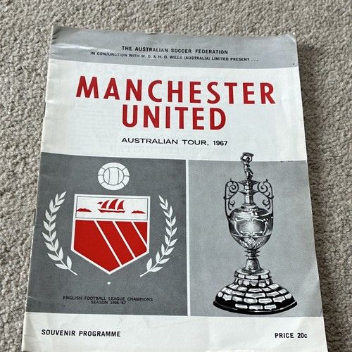 Manchester United Australian Tour 1967 Souvenir Programme (20c)