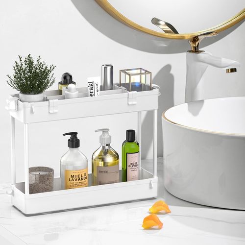3-5 Tier Storage Trolley Cart Kitchen Bathroom Laundry Narrow Space Rack Rolling — image 4