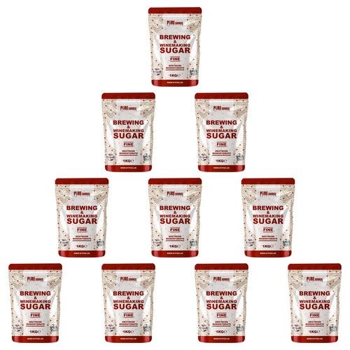 Brewing Sugar 10 x 1kg Pack Dextrose Home Brew Making Beer Wine Spirit BULK PACK