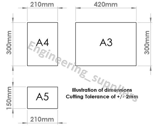 Styrene Plasticard White Matt/Gloss High Impact Polystyrene 1mm to 3mm A5 to A3 — image 2