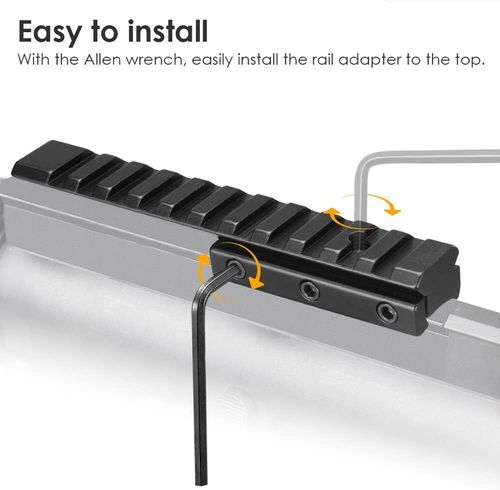 Scope Rail Adapter Mount 11mm to 20mm Dovetail Mount Base Picatinny Rail — image 8