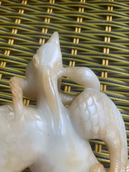 Unique Excellent Chinese HeTian White Jade Hand Carved *Phoenix* Statue !!! — image 13