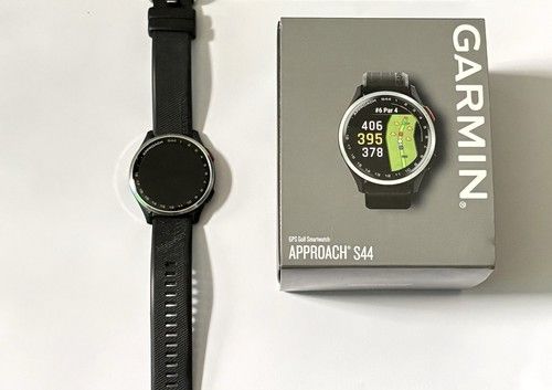 Garmin Approach S44 GPS Golf Smartwatch Black Touchscreen 16hr 43,000 Courses
