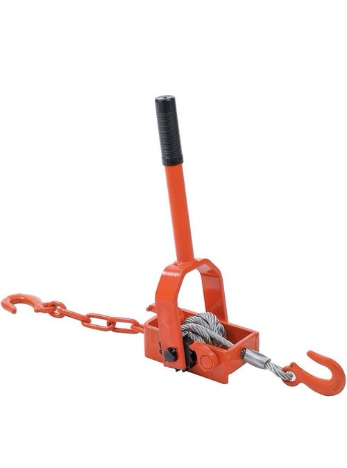Heavy Duty Ratchet Cable Puller 1 Ton Hand Winch with 1.5m Wire & Hooks – 1 Ton — image 4