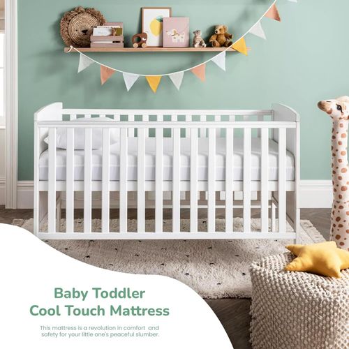 ECO Cool Touch Technology Baby Toddler Cot Bed Mattress + Cool Touch Cot Pillow — image 3