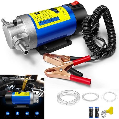Electric Car Diesel Engine Oil Change Transfer Extractor Suction Syphon Pump 12V