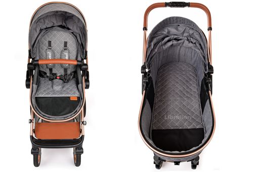 3 in 1 Pram Newborn Baby Buggy Set Travel System with Car Seat Folding Pushchair — image 11